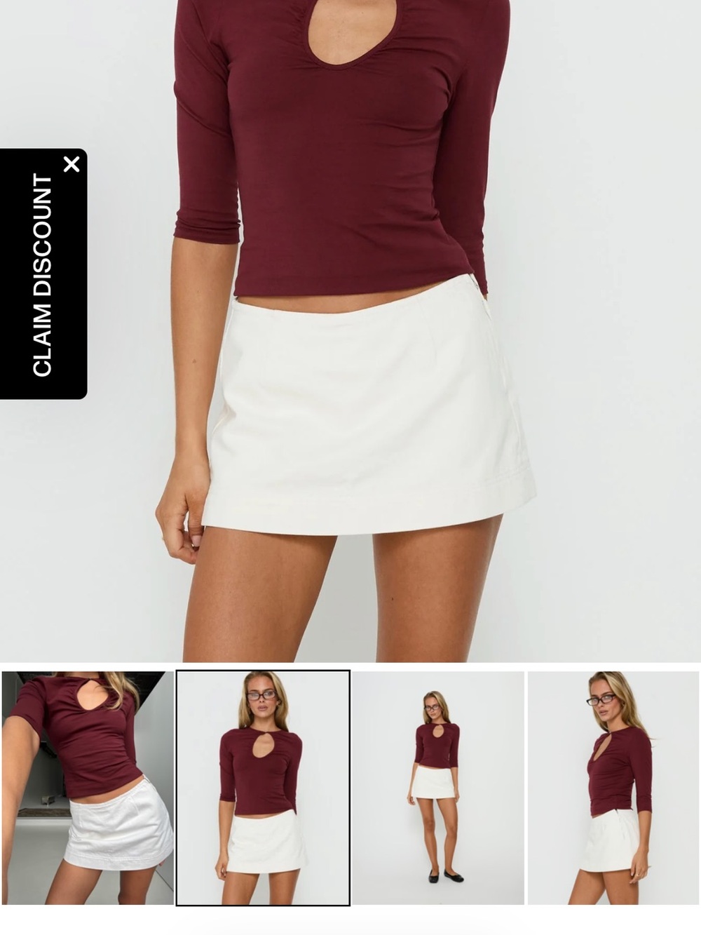 Princess Polly Stefanie Denim Skort